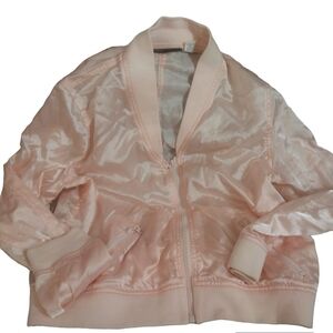 Euc girls pink satin jacket